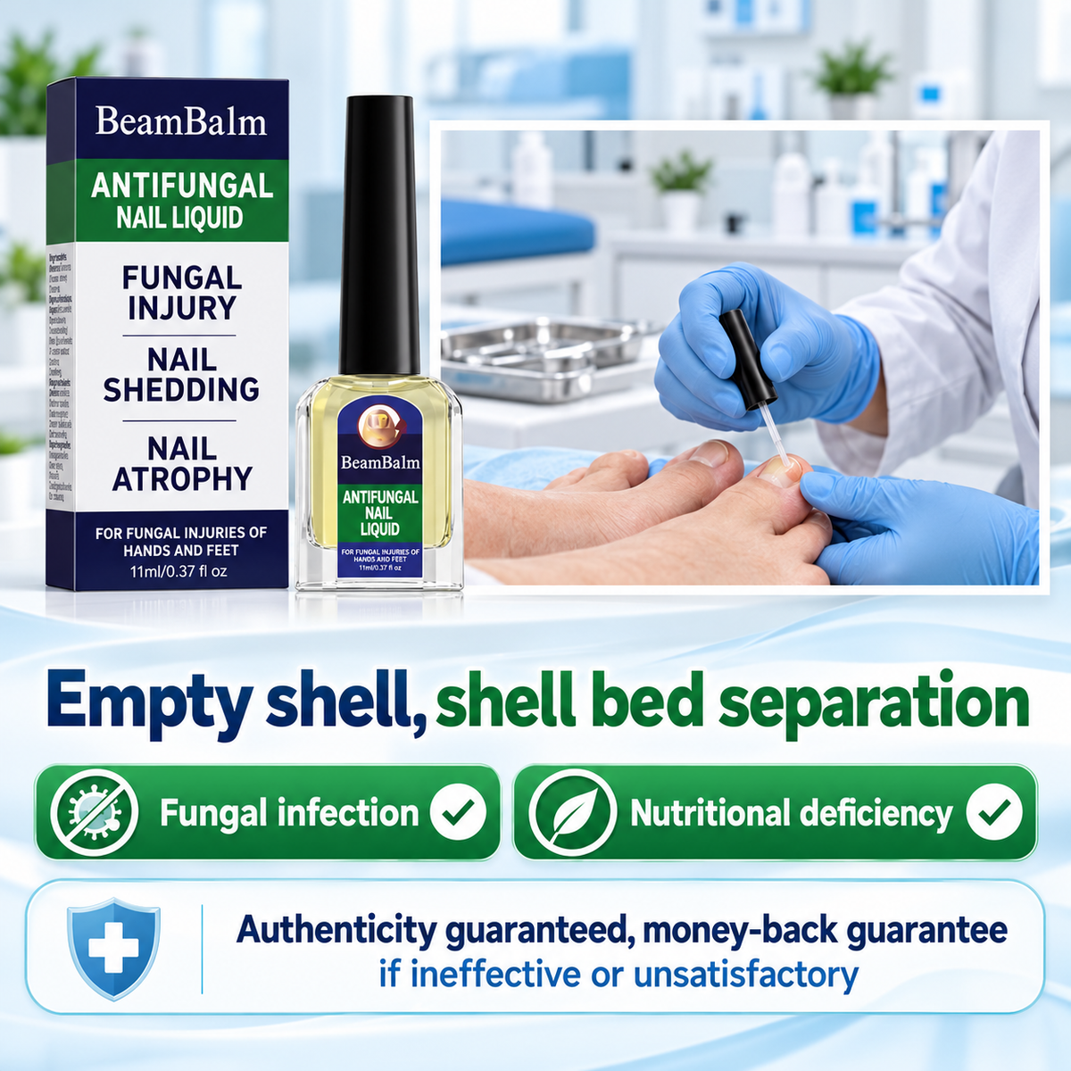 BeamBalm® Solución de Tolnaftato para Hongos en las Uñas
