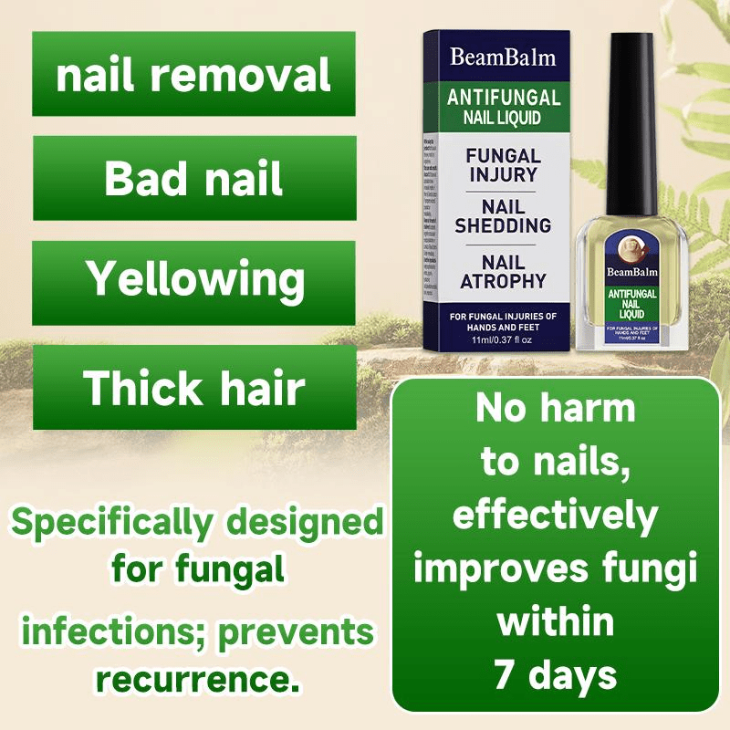 Tratamiento antimicótico para uñas BeamBalm para el cuidado de las uñas con hongos y de las uñas dañadas