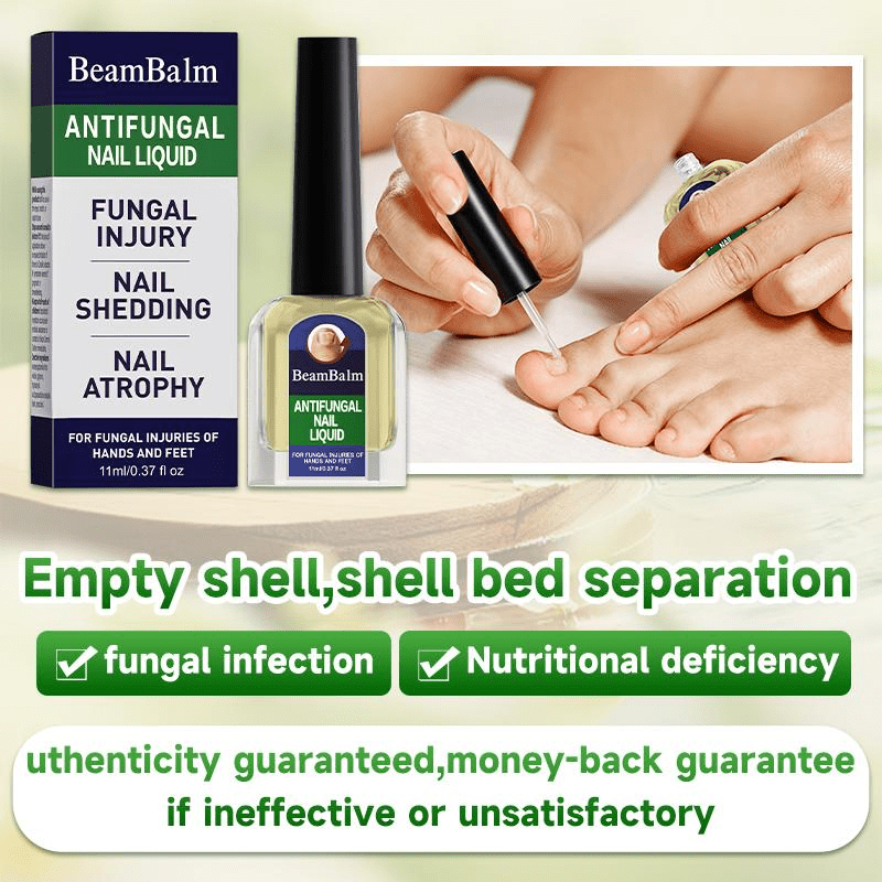 Tratamiento antimicótico para uñas BeamBalm de aplicación con pincel para el cuidado de las uñas de los pies con hongos